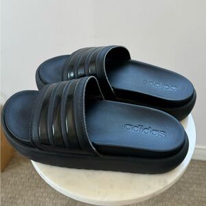 Adidas chunky slides